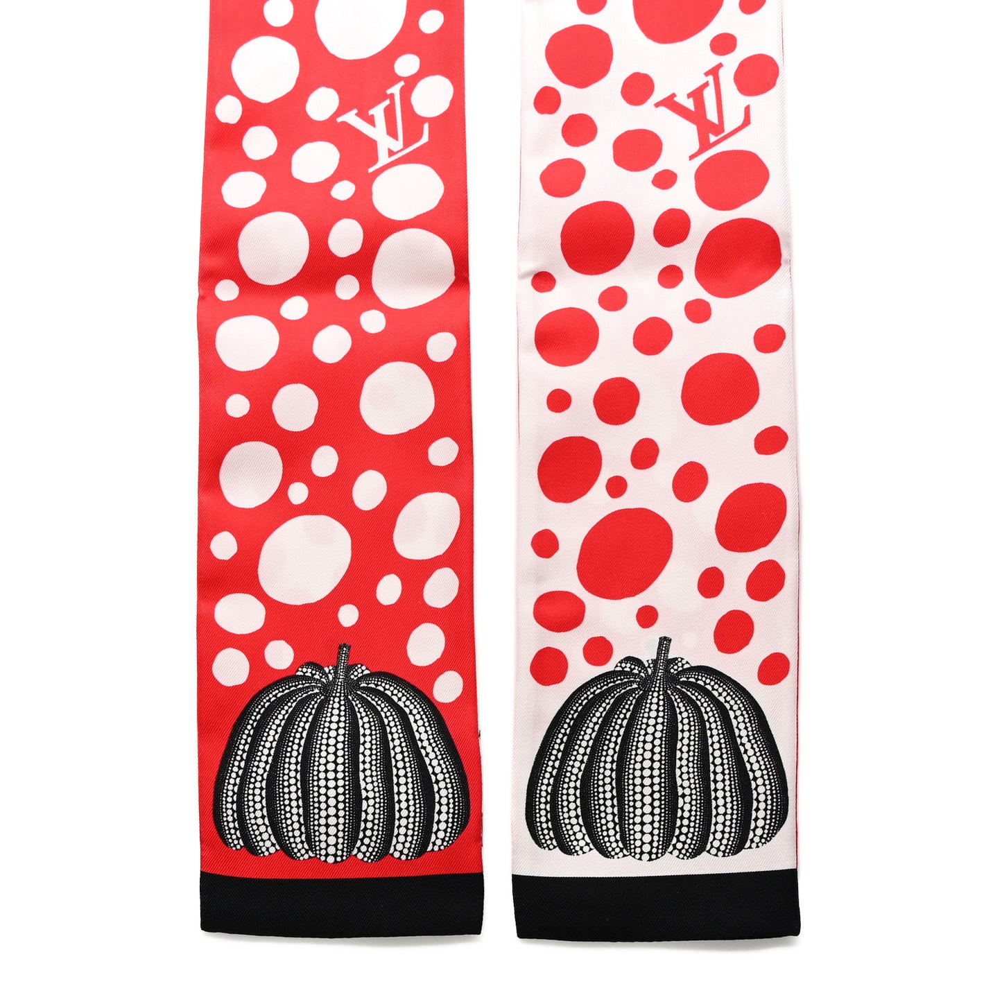 LV x YK Infinity Dots Bandeau Red White