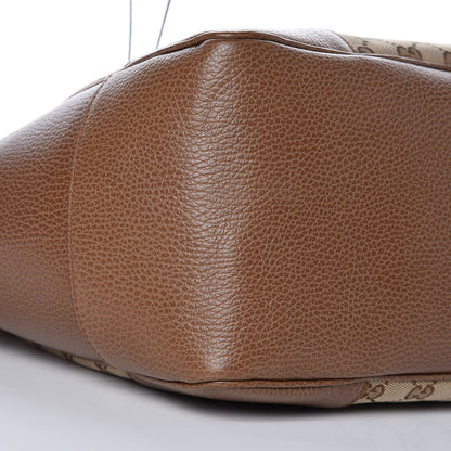 Gucci Monogram Medium Bree Zippered Tote Beige Tabacco 8 of 9