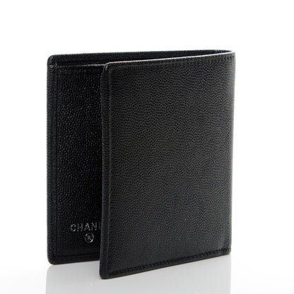 Chanel Grained Calfskin CC Bi-Fold Wallet Black 2 of 8
