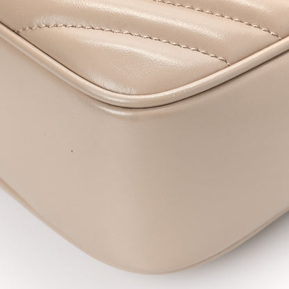 Saint Laurent Calfskin Matelasse Monogram Lou Camera Bag Dark Beige 7 of 7