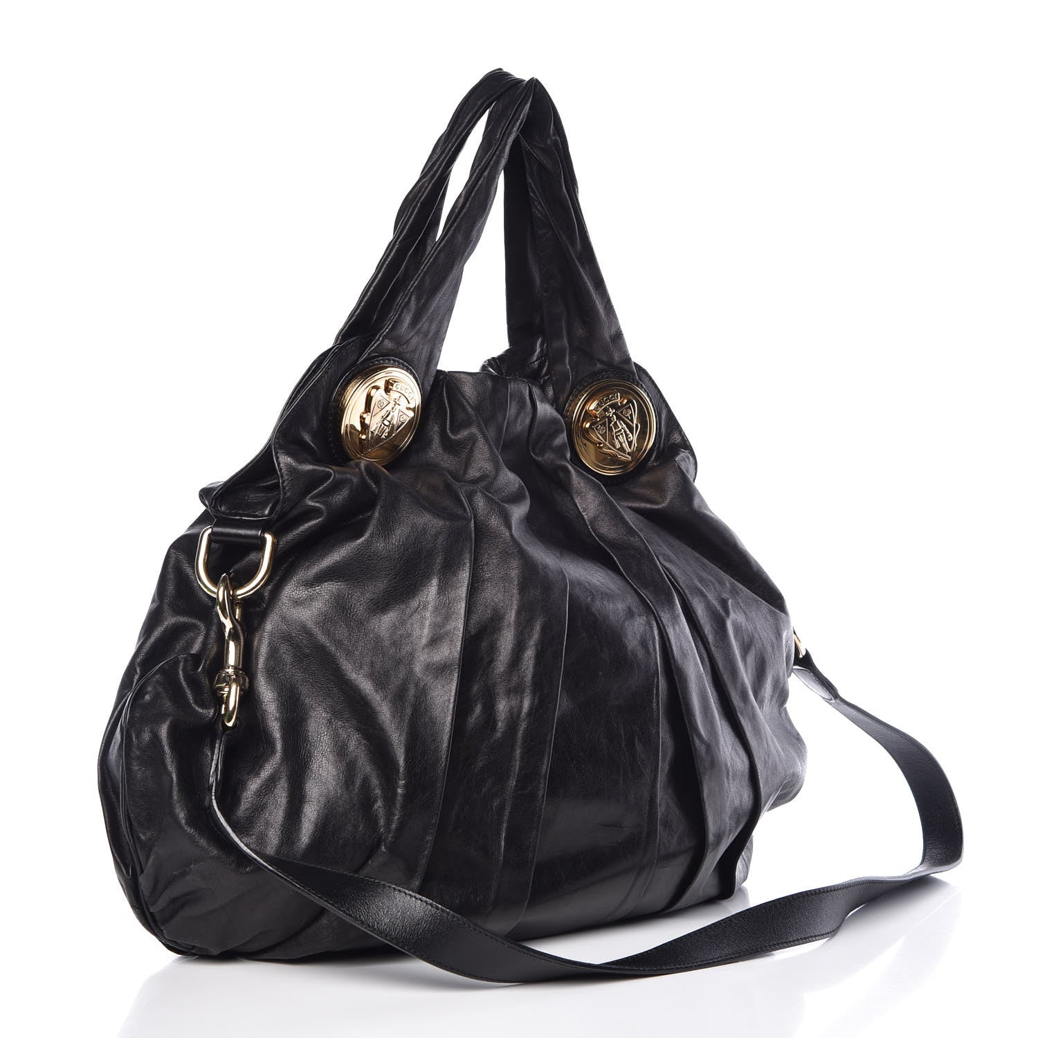 Gucci Calfskin Medium Hysteria Top Handle Bag Black 4 of 9