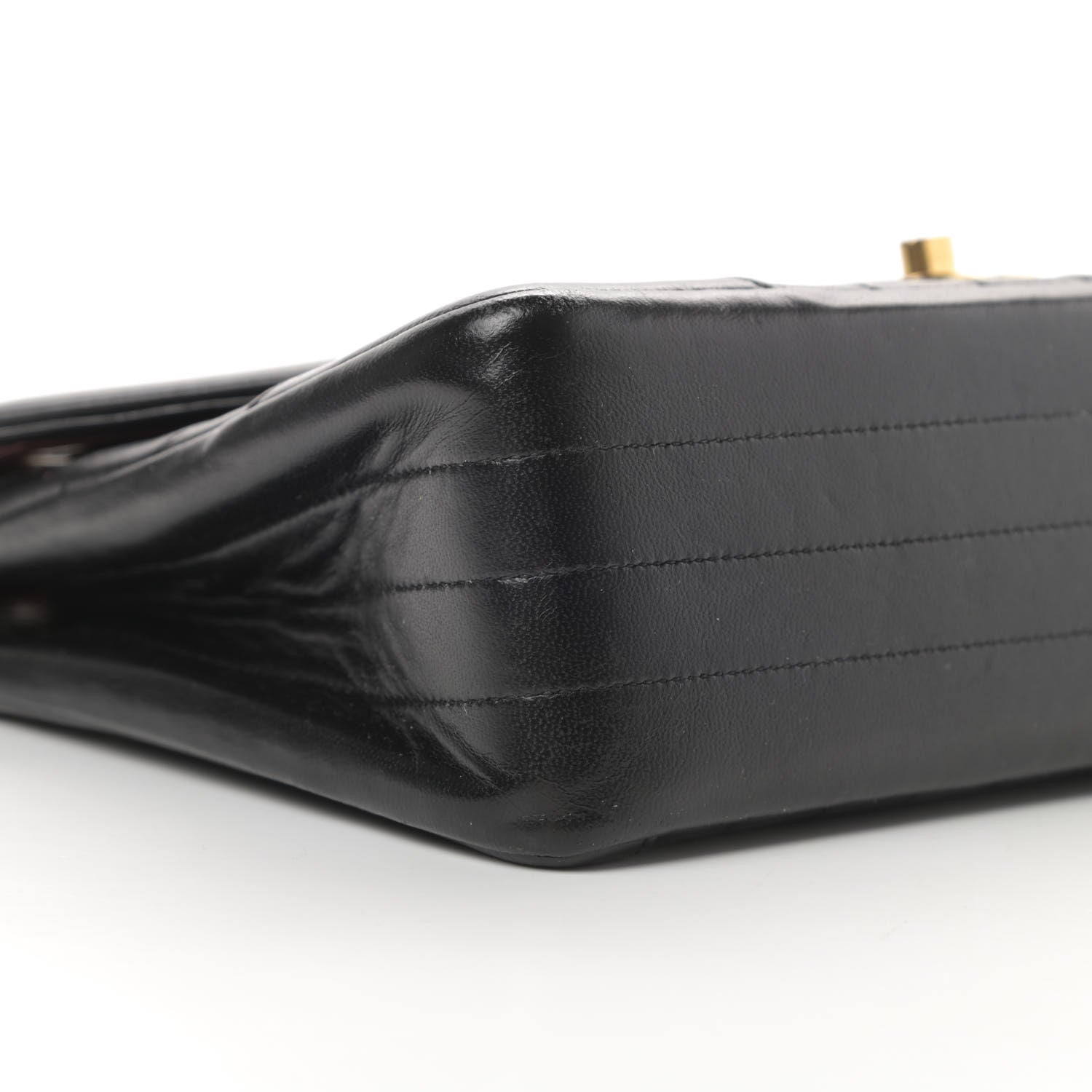 Chanel Lambskin Chevron Quilted Small Single Flap Black 9 of 16