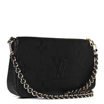 Louis Vuitton Empreinte Monogram Giant Multi Pochette Accessories Black 4 of 12