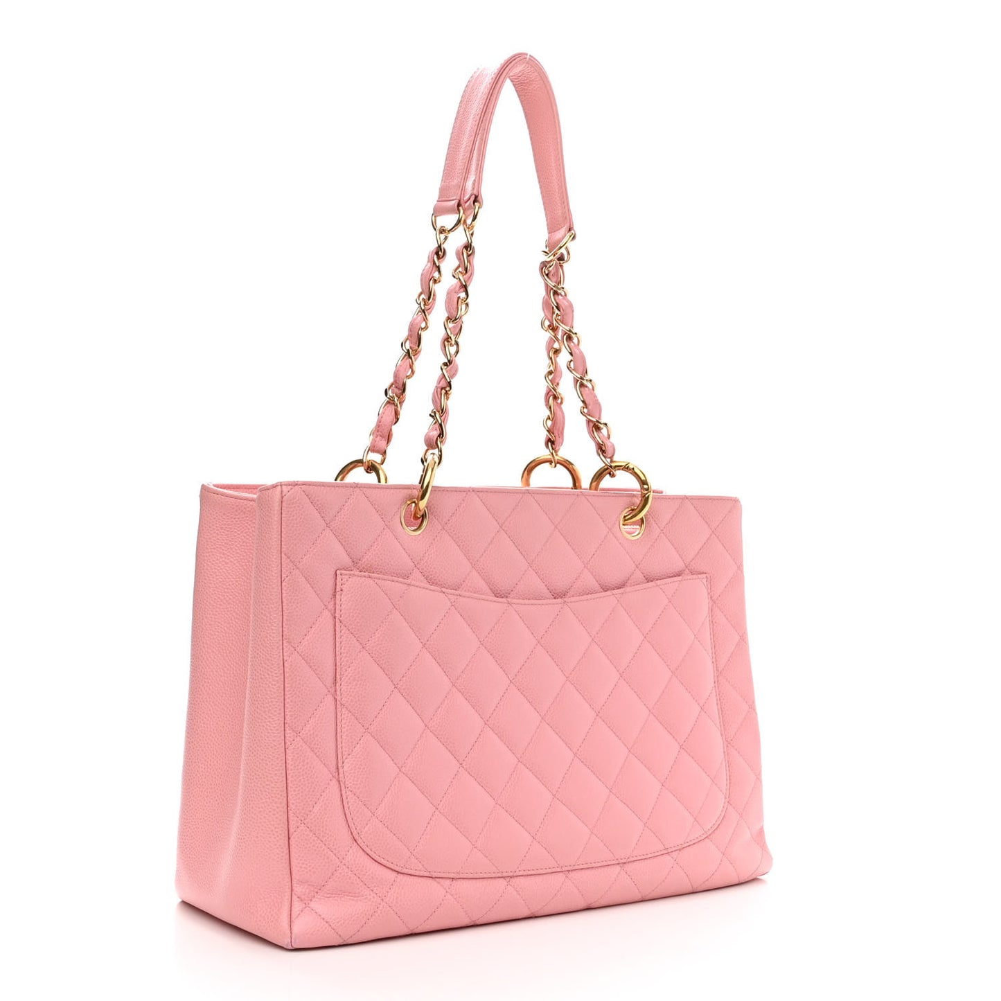 Caviar Quilted Grand Shopping Tote GST Pink