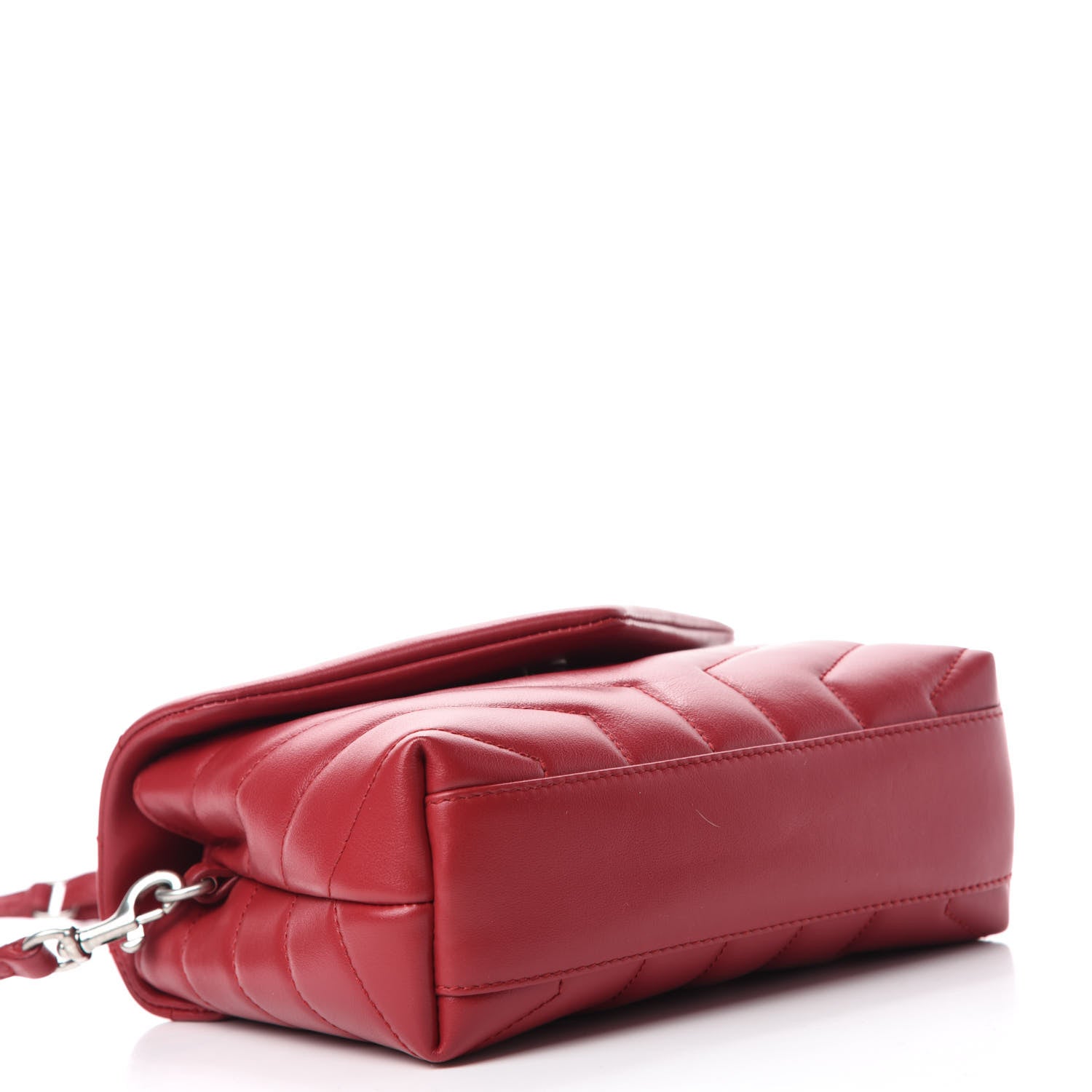 Saint Laurent Calfskin Y Quilted Monogram Toy Loulou Crossbody Bag New Lipstick 4 of 12
