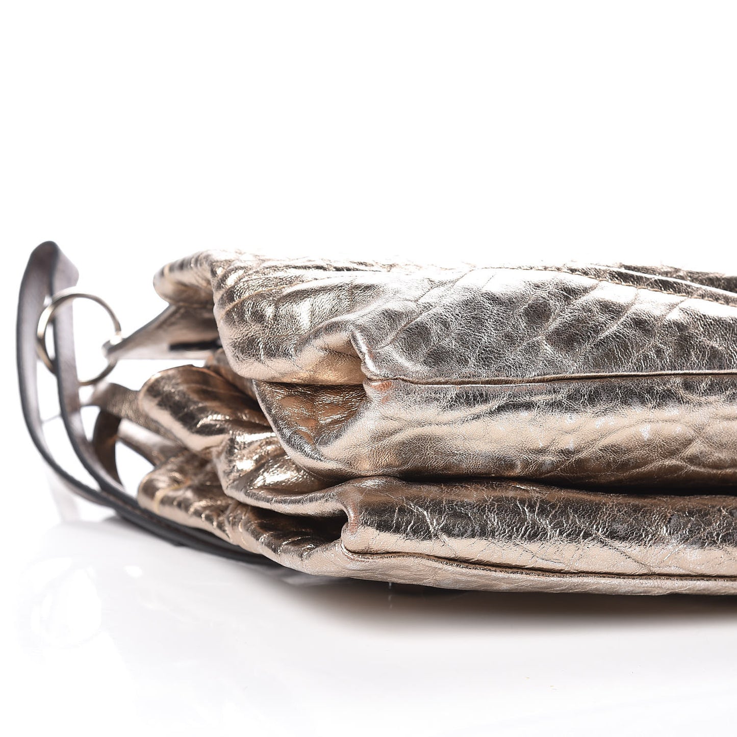 Metallic Calfskin Odessa Bag Gold