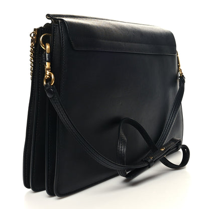 Chloe Calfskin Medium Faye Fringe Shoulder Bag Black 3 of 12