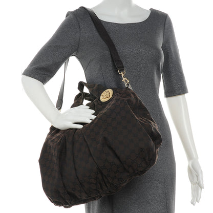 Gucci Canvas GG Hysteria Tote Brown 2 of 7