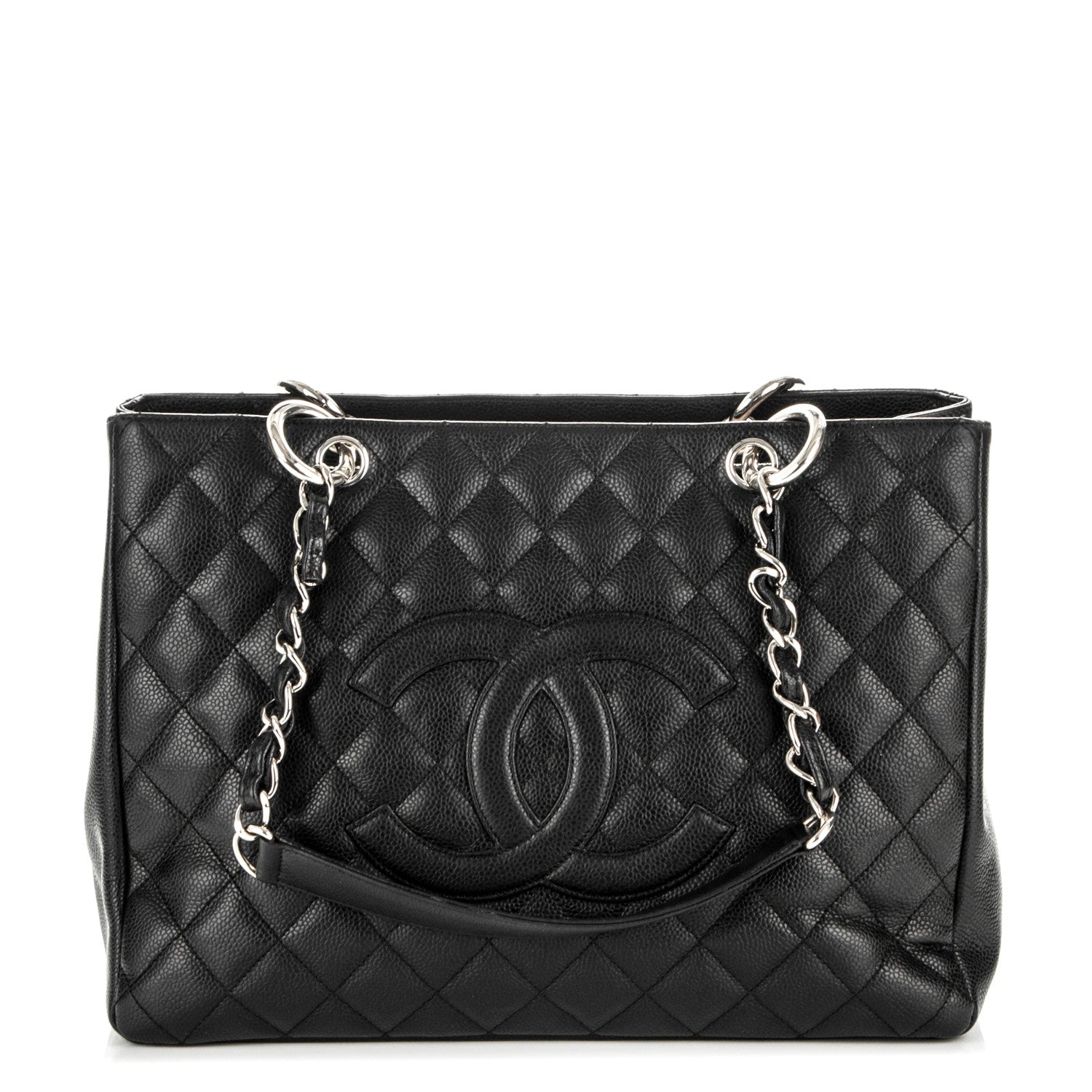 Chanel Caviar Quilted Grand Shopping Tote GST Black 1 of 7