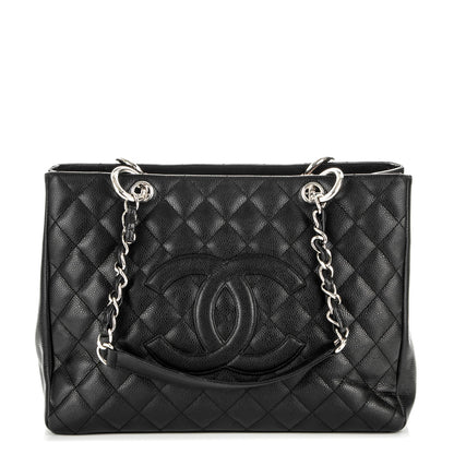 Chanel Caviar Quilted Grand Shopping Tote GST Black 1 of 7