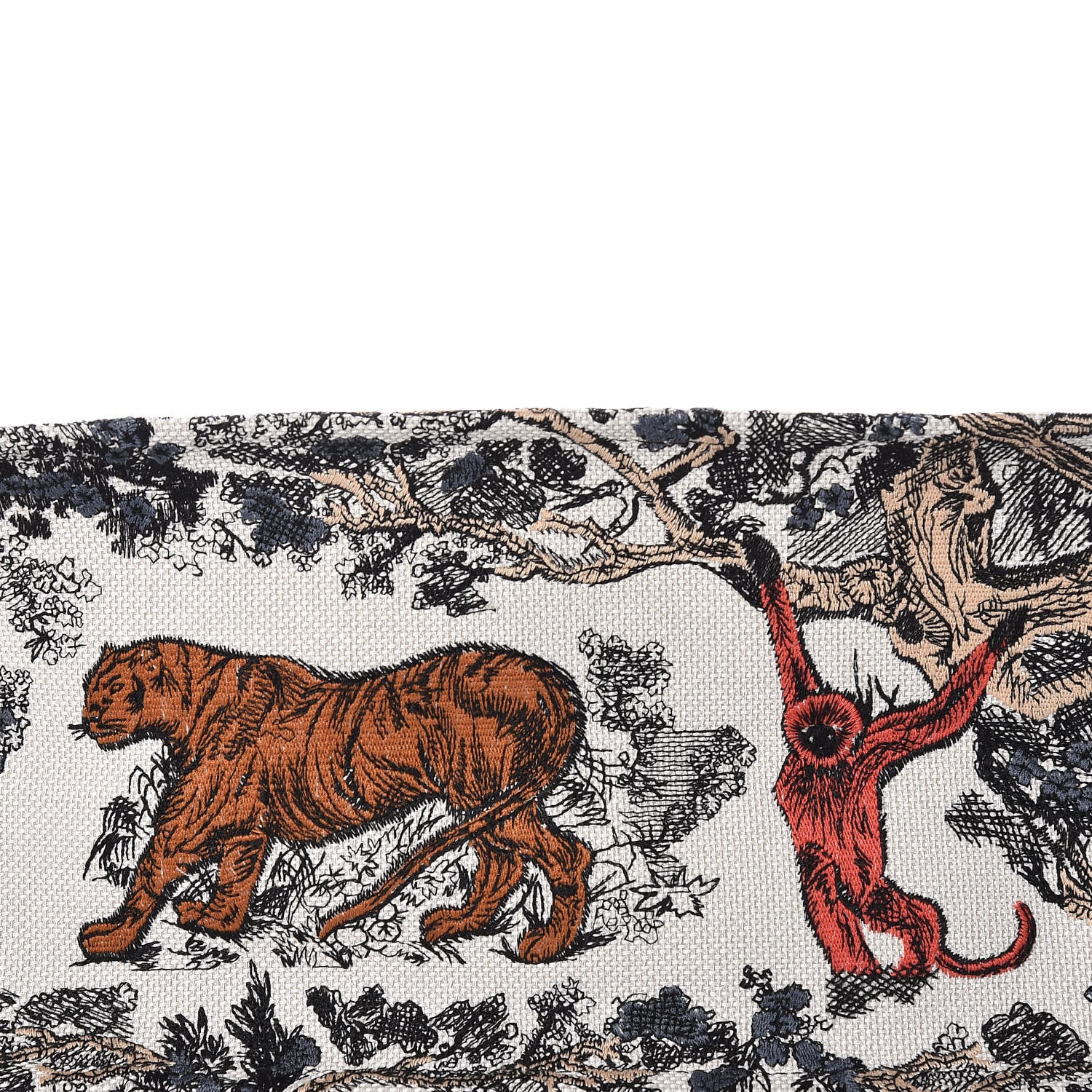 Christian Dior Canvas Embroidered Large Dioriviera Toile De Jouy Book Tote Multicolor 9 of 10