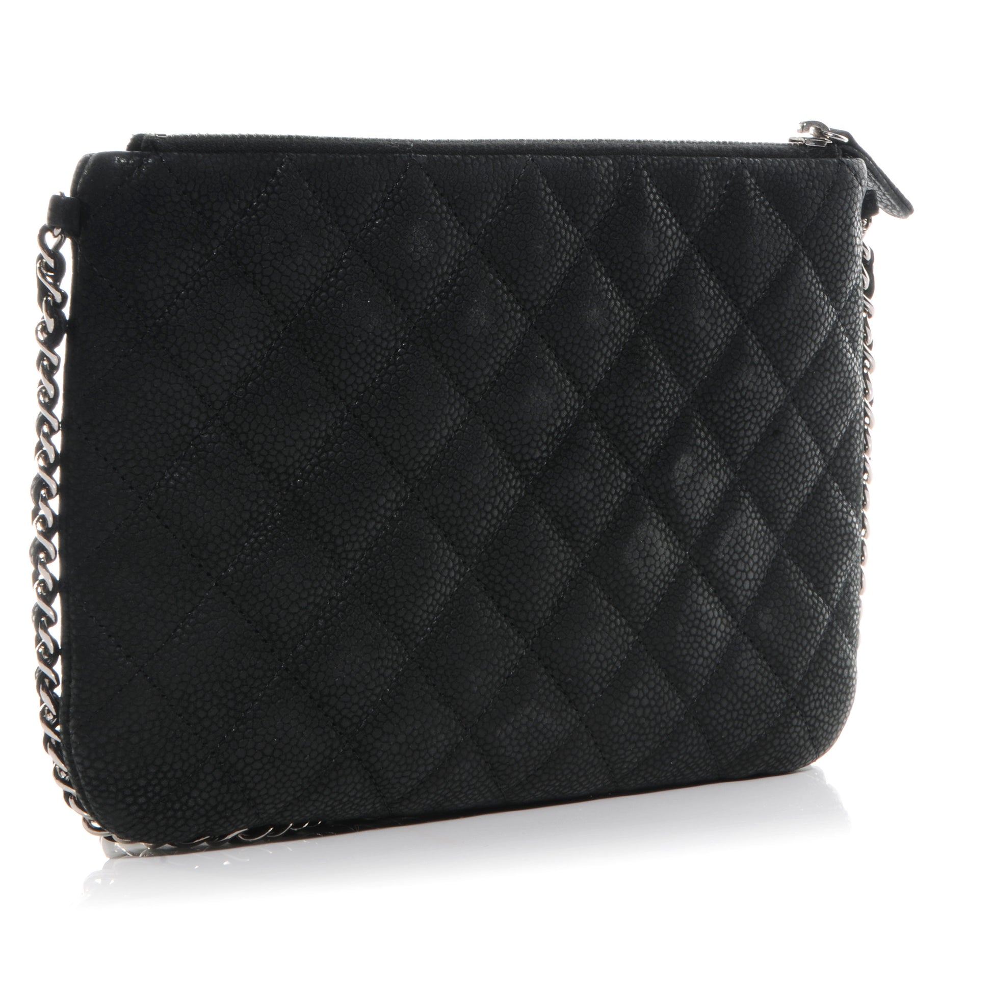 Chanel Iridescent Caviar Daily Zip Crossbody Black 3 of 8