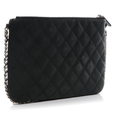 Chanel Iridescent Caviar Daily Zip Crossbody Black 3 of 8