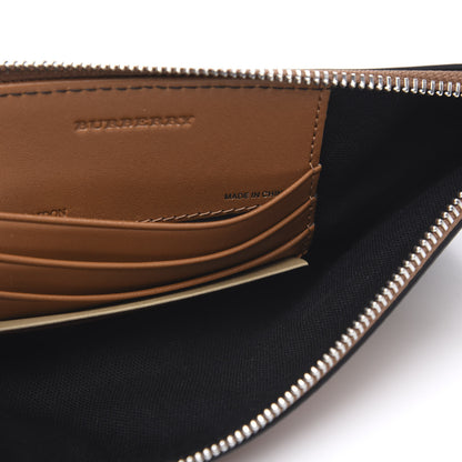 Burberry Mega Check Peyton Crossbody Clutch Bag Saddle Brown 8 of 9