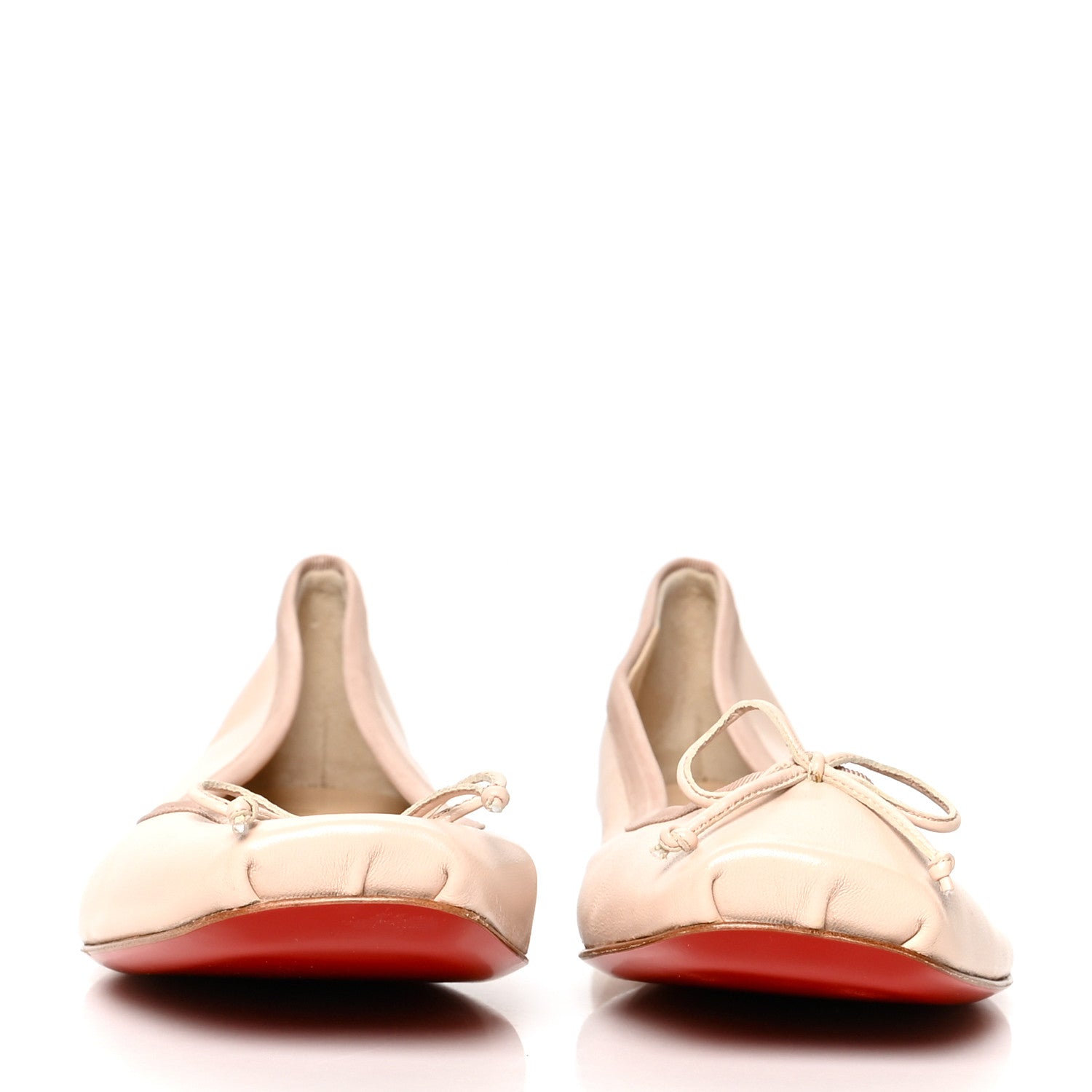 Christian Louboutin Nappa Mamadrague Flats 39 Beige 2 of 7