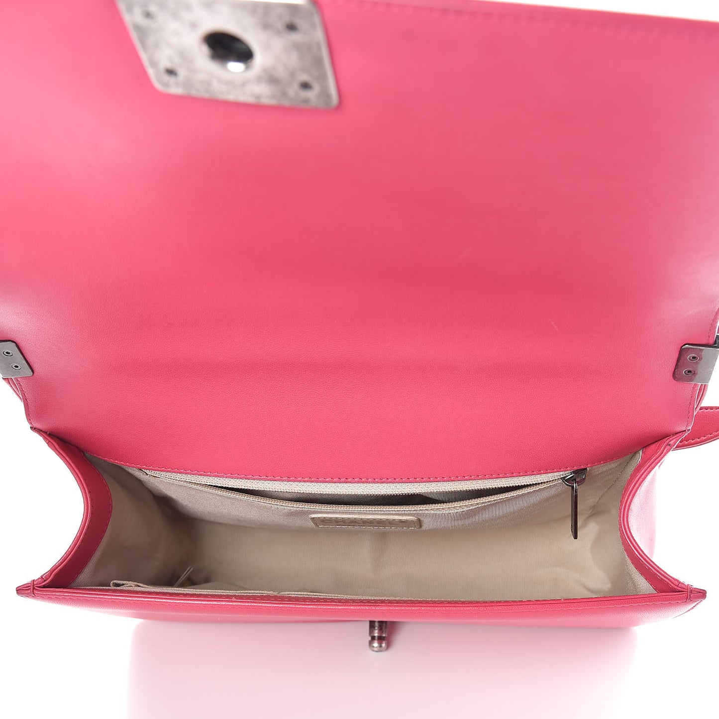 Lambskin Quilted New Medium Boy Flap Pink