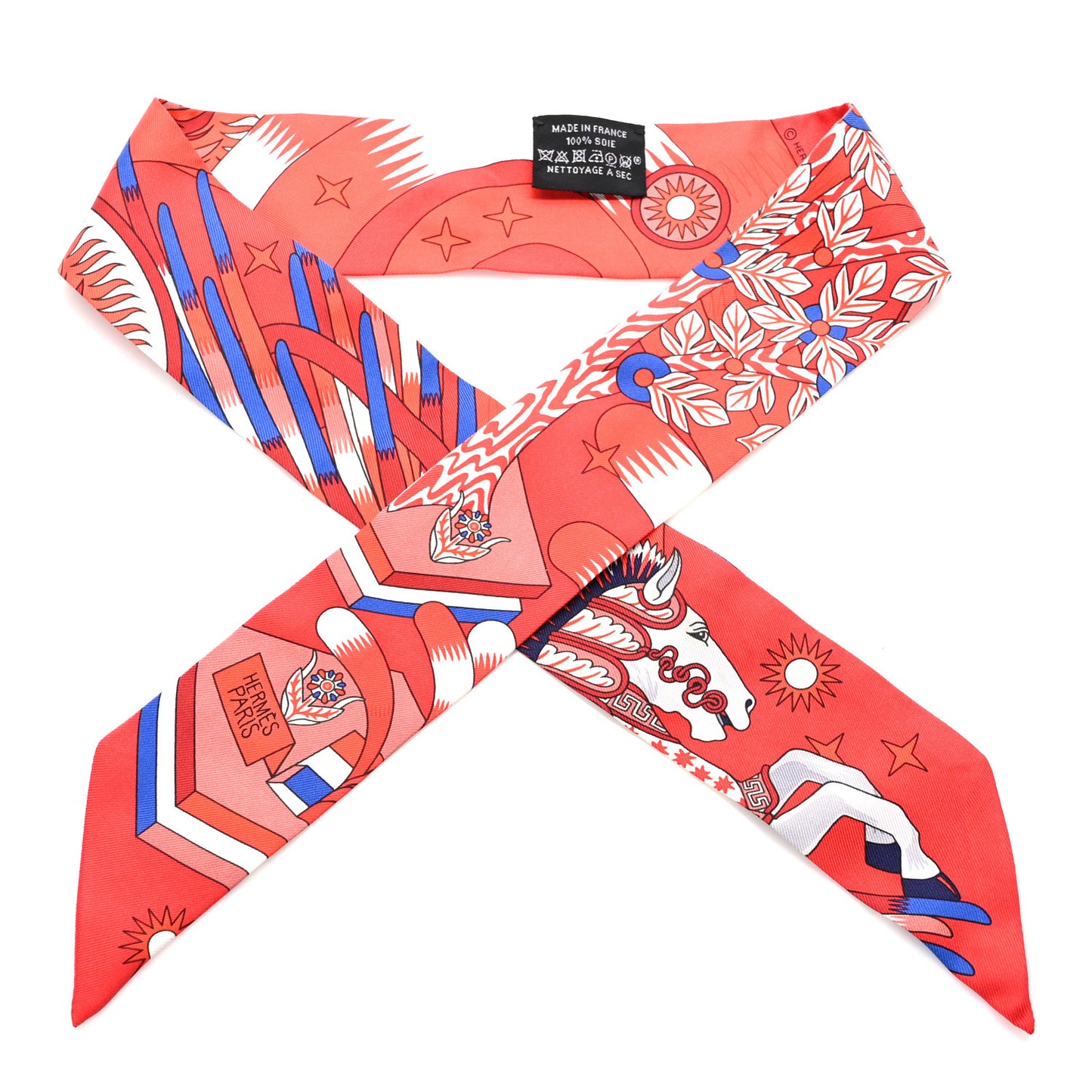 Silk La Source de Pegase Twilly Rouge Bleu Royal White