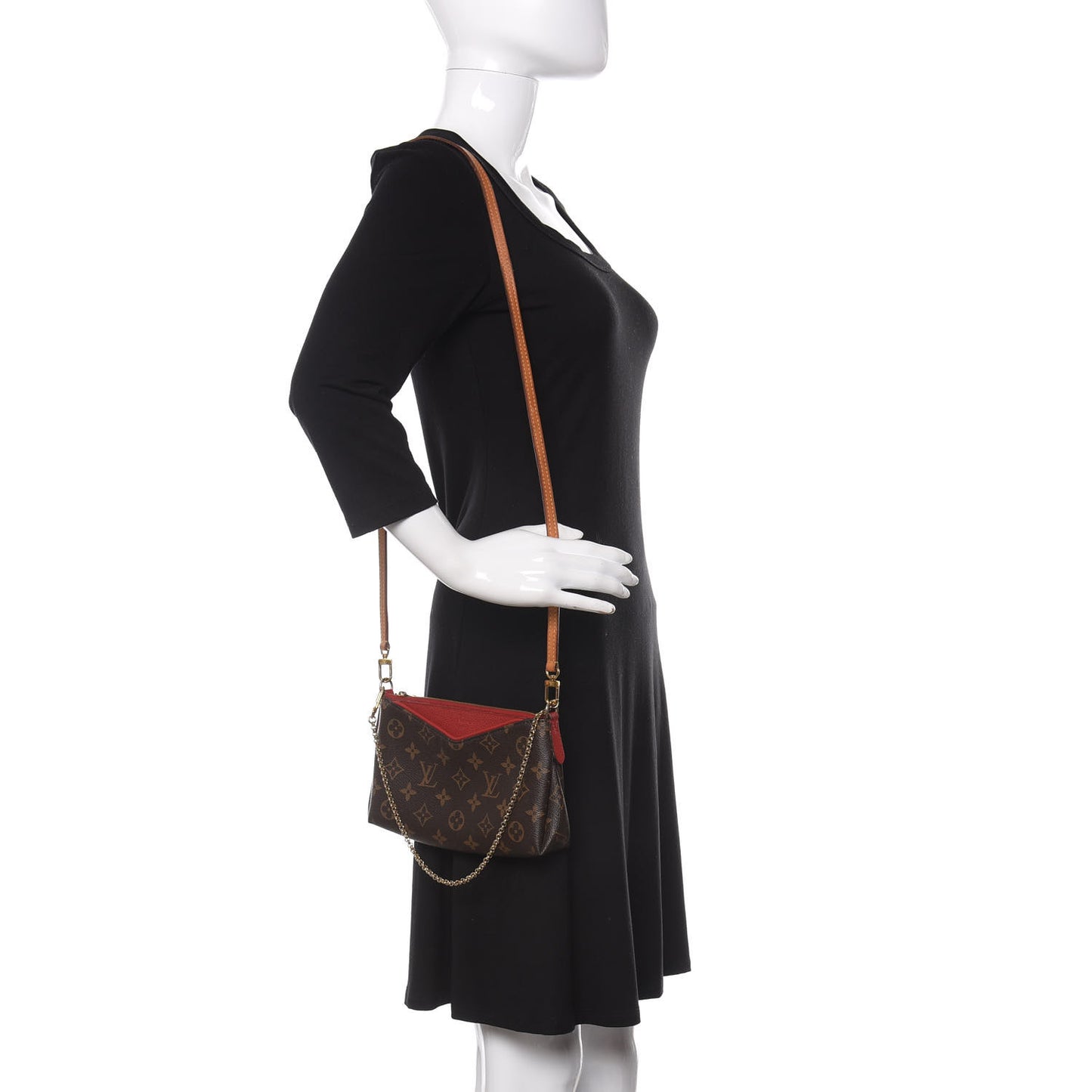 Monogram Pallas Clutch Cherry