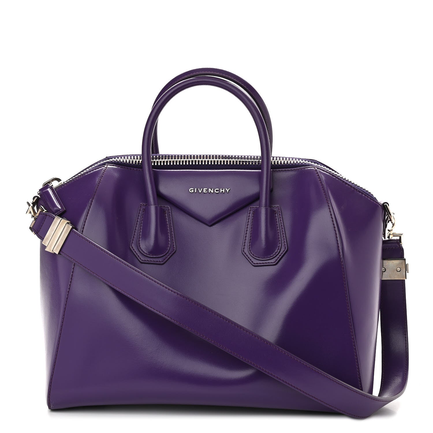 Givenchy Shiny Lord Medium Antigona Purple 1 of 10