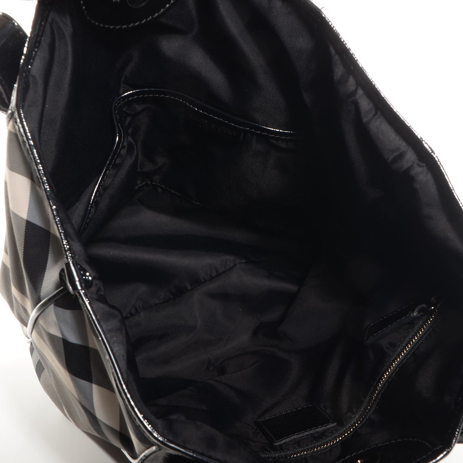 Burberry Nylon Beat Check Medium Victoria Tote Black 8 of 10