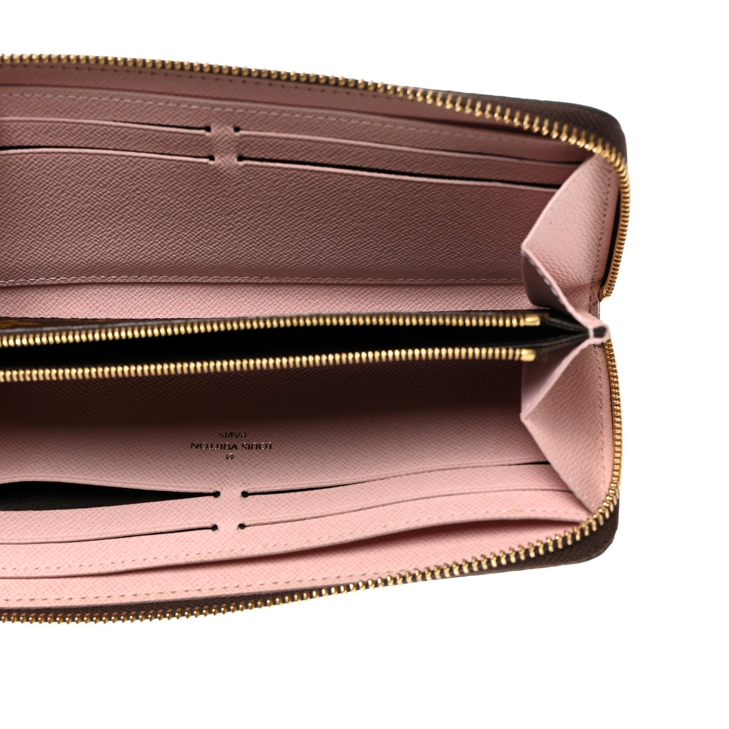Monogram Clemence Wallet Rose Ballerine