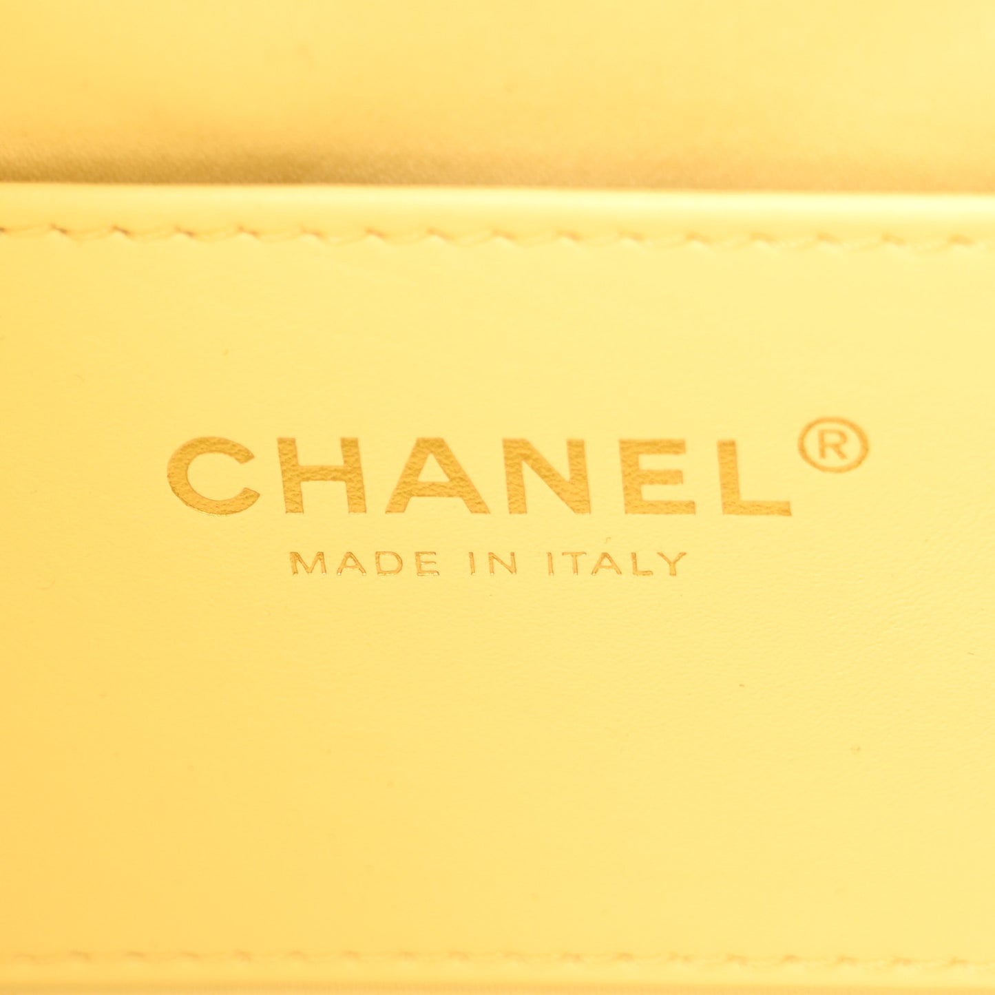 Caviar Quilted Mini Chanel 25 Handbag Light Yellow