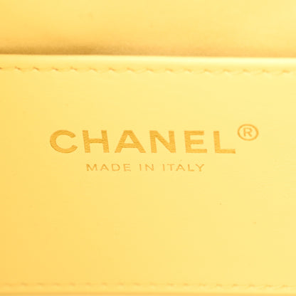 Chanel Caviar Quilted Mini Chanel 25 Handbag Light Yellow 6 of 11