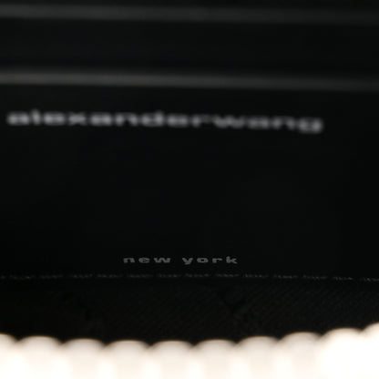 Alexander Wang Mesh Crystal Rhinestone Mini Heiress Pouch Porcelain 7 of 13