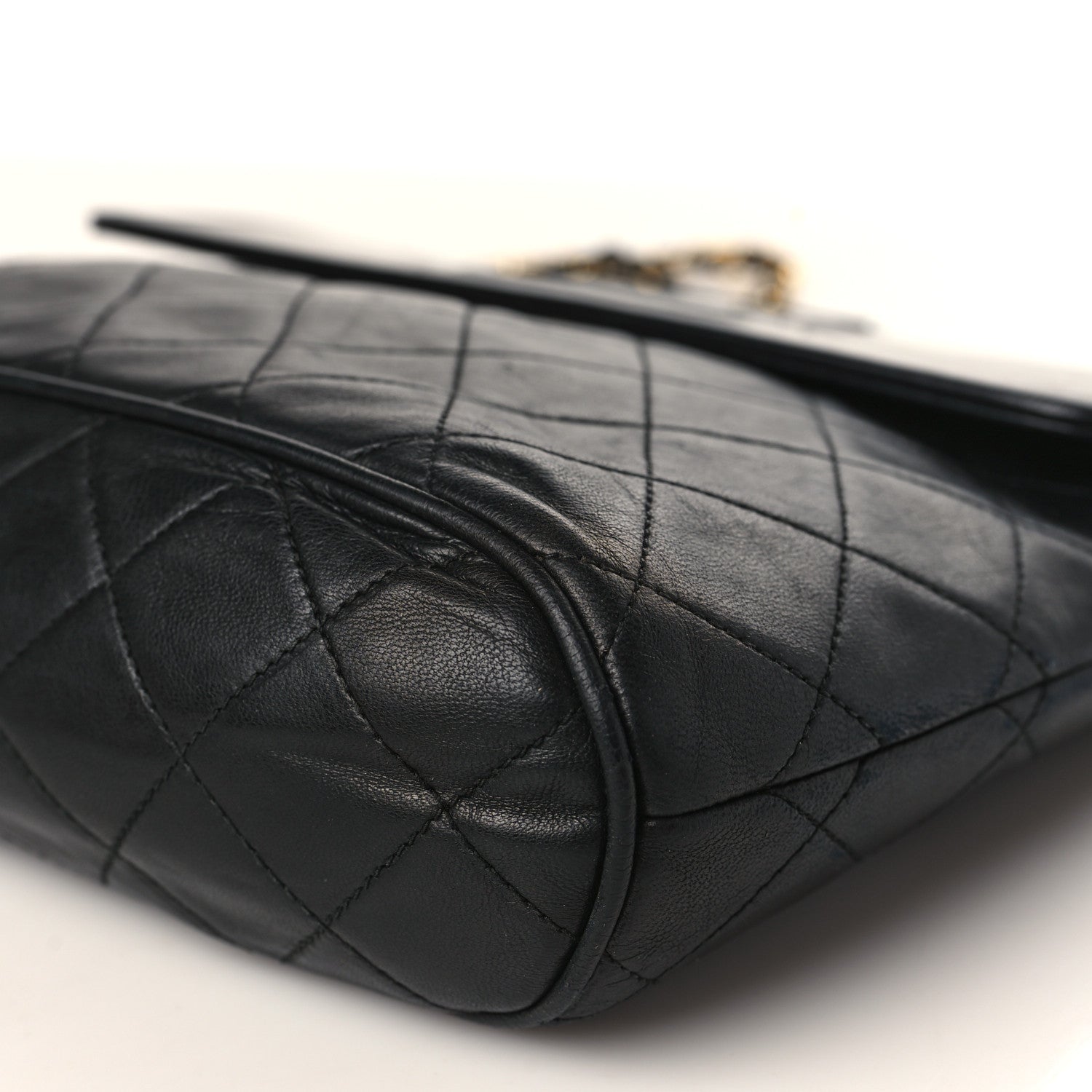 Chanel Lambskin Quilted CC Tassel Flap Black 9 of 10