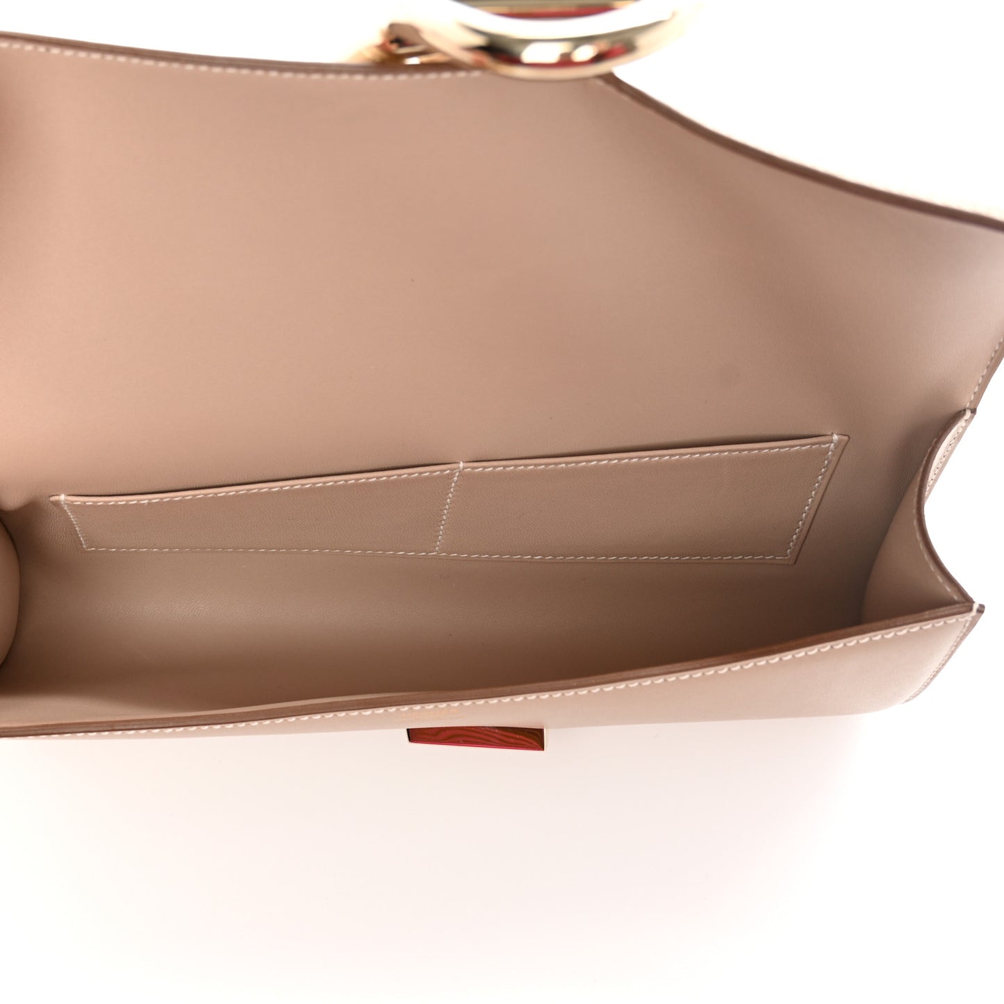 Tadelakt Egee Clutch Etoupe