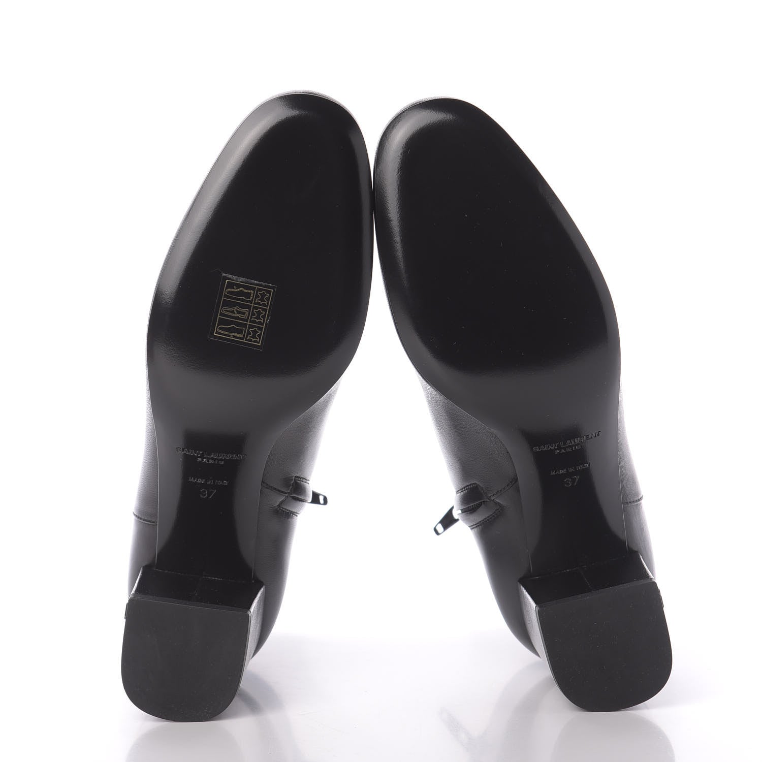 Saint Laurent Nappa Loulou Ankle Zip Boot 37 Black 5 of 9