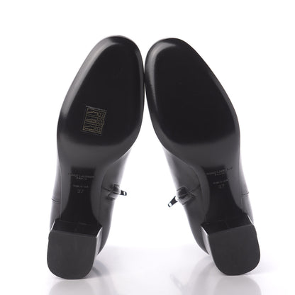 Saint Laurent Nappa Loulou Ankle Zip Boot 37 Black 5 of 9
