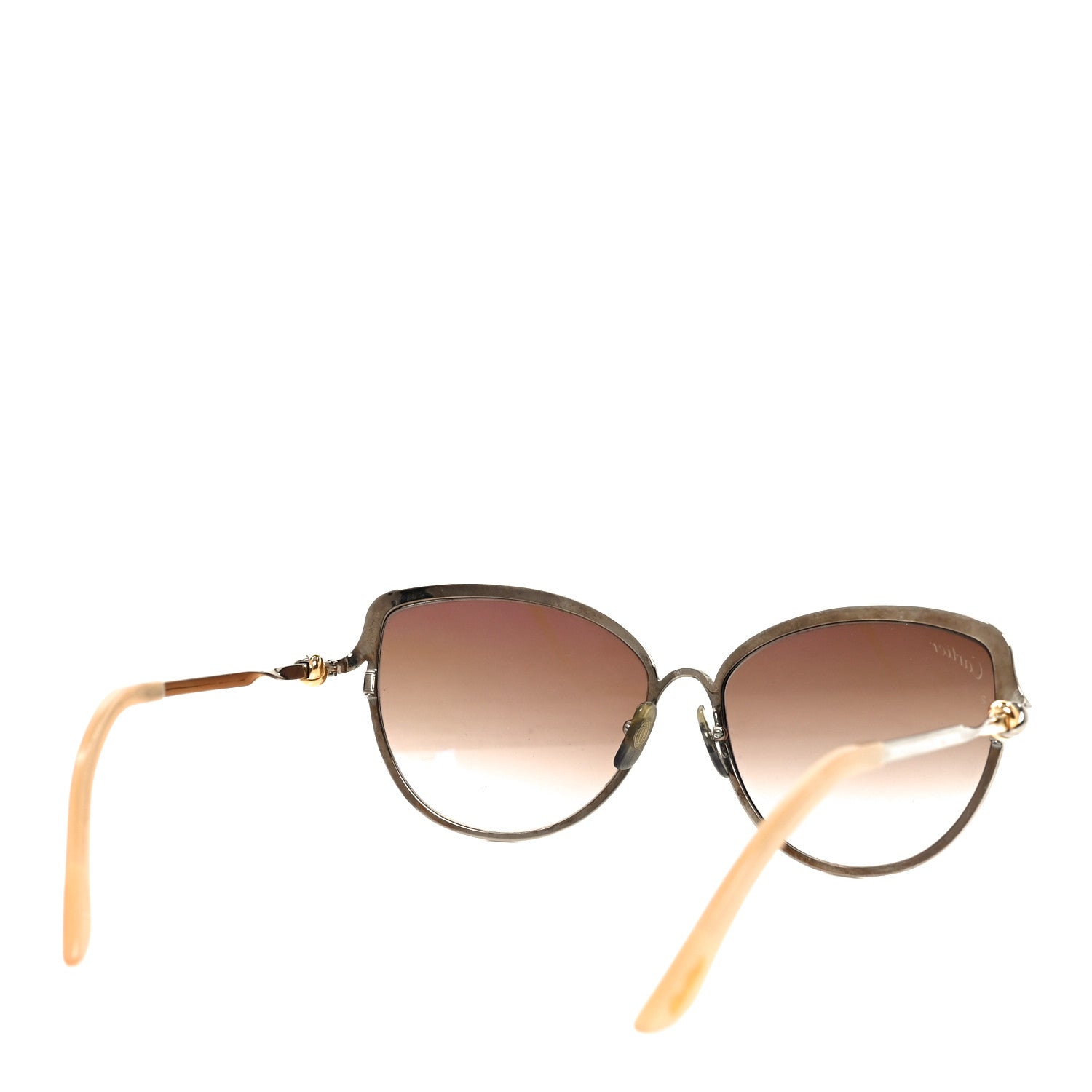 Cartier Metal Trinity Sunglasses CT0089S Brown 4 of 6