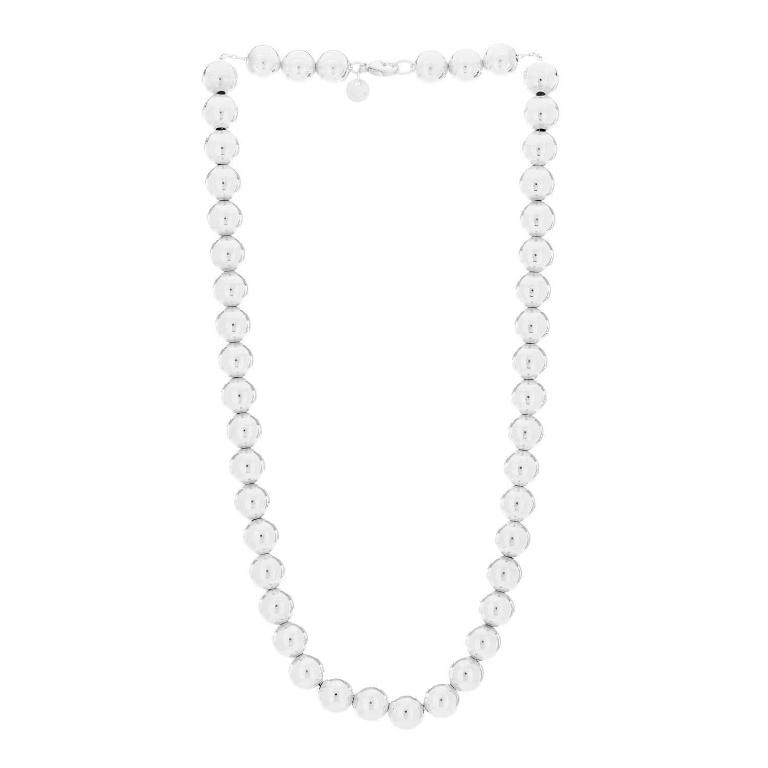 Tiffany Sterling Silver 10mm HardWear Ball Necklace 2 of 4