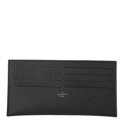 Louis Vuitton Calfskin Felicie Chain Wallet Card Holder Insert Black 1 of 6