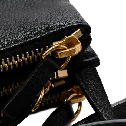 Celine Lambskin Small Trio Crossbody Bag Black 12 of 14