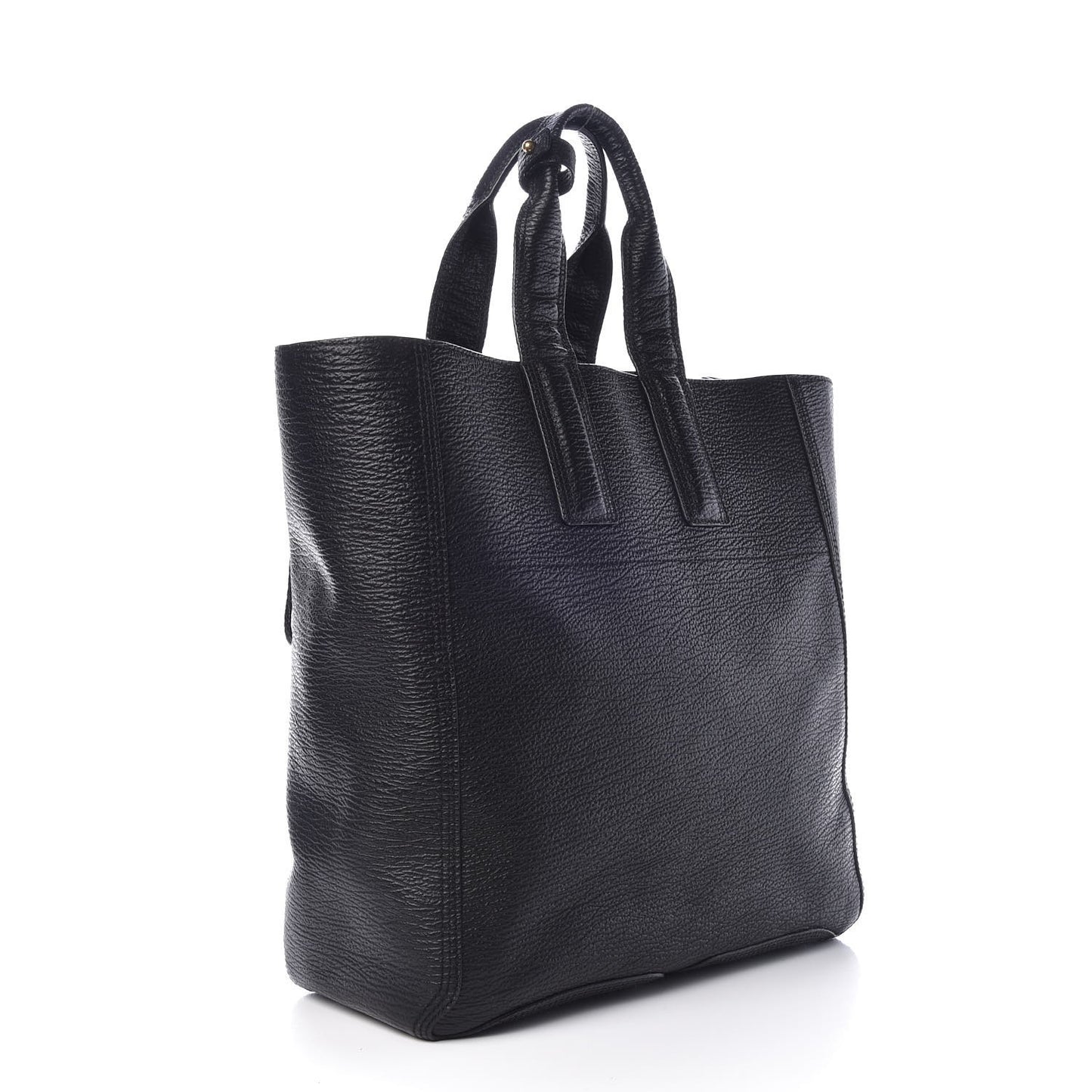 3.1 Textured Calfskin Large Pashli Tote Black
