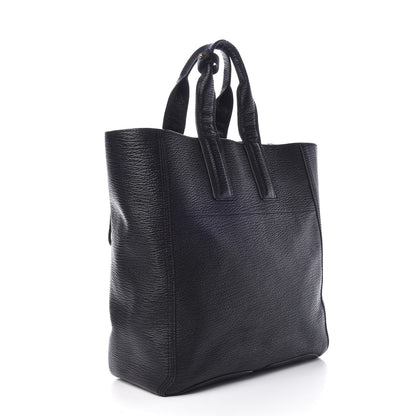 3.1 Phillip Lim 3.1 Textured Calfskin Large Pashli Tote Black 3 of 8