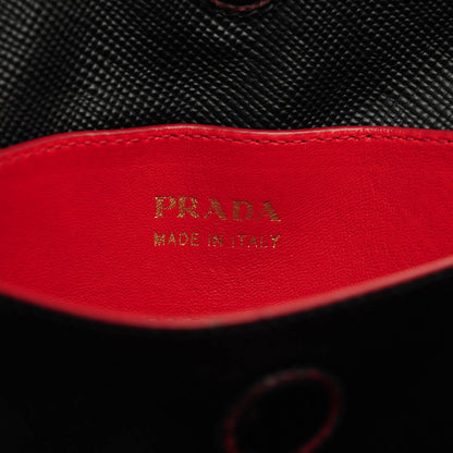 Prada Saffiano Cuir Large Double Bag Nero Black 7 of 8