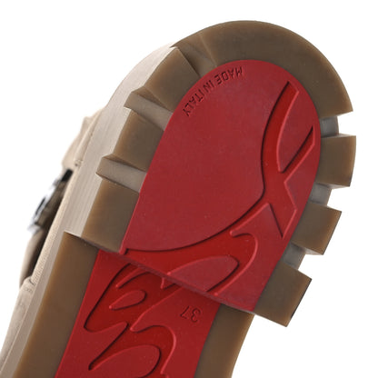 Christian Louboutin Suede CL Chelsea Booty 37 Beige 7 of 7