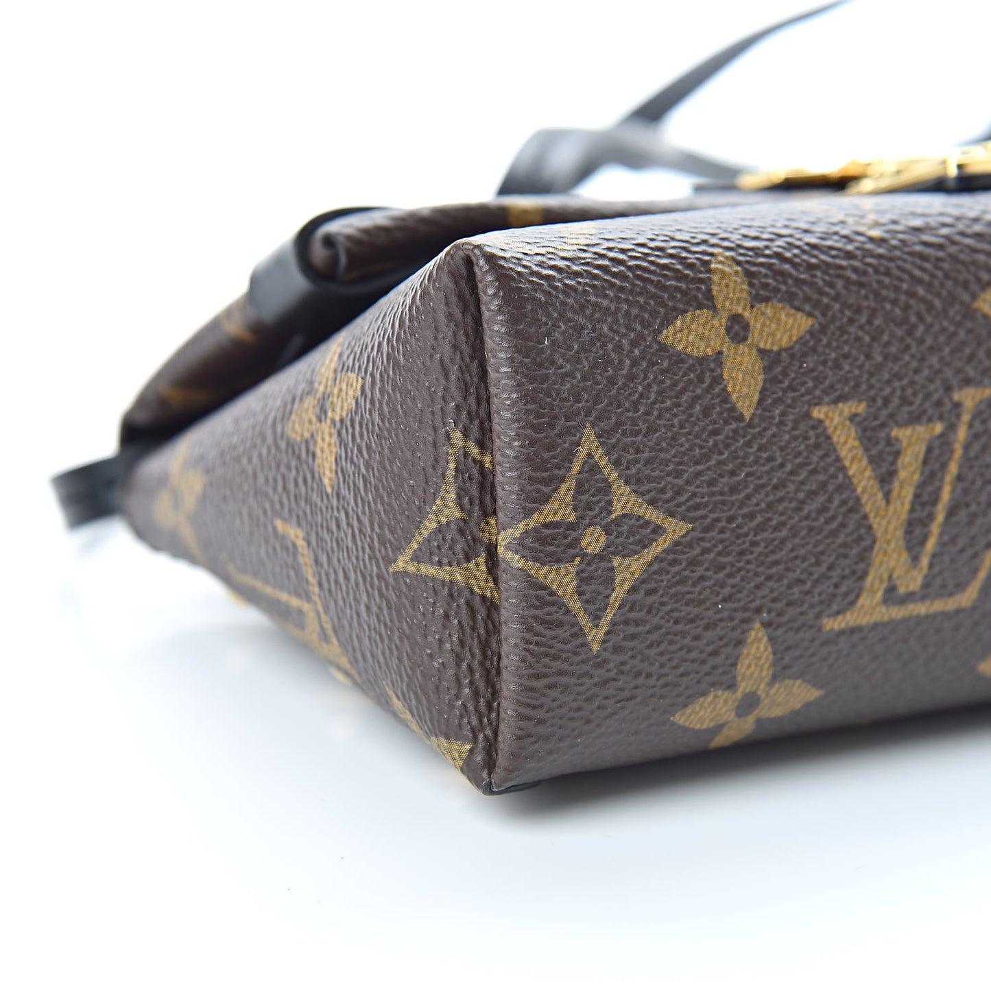 Monogram Triangle Chain Wallet Black
