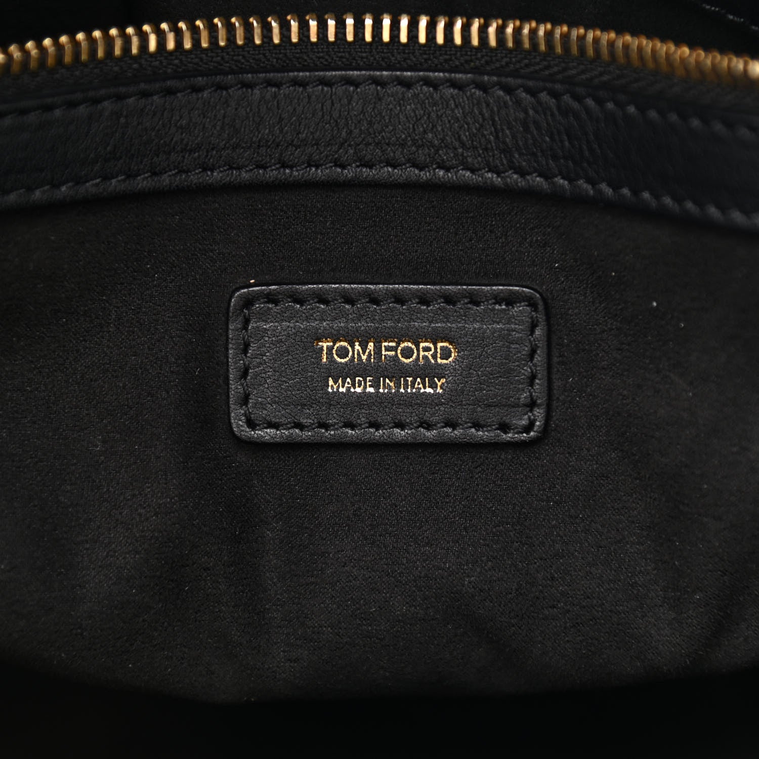 Tom Ford Calfskin Natasha Satchel Black 6 of 15