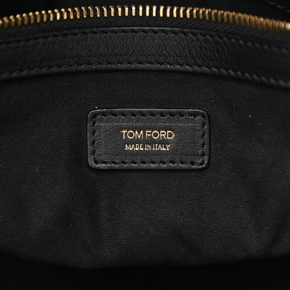 Tom Ford Calfskin Natasha Satchel Black 6 of 15