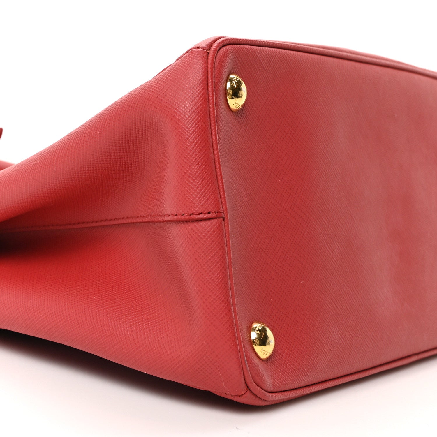 Prada Saffiano Small Galleria Double Zip Tote Fuoco 9 of 10