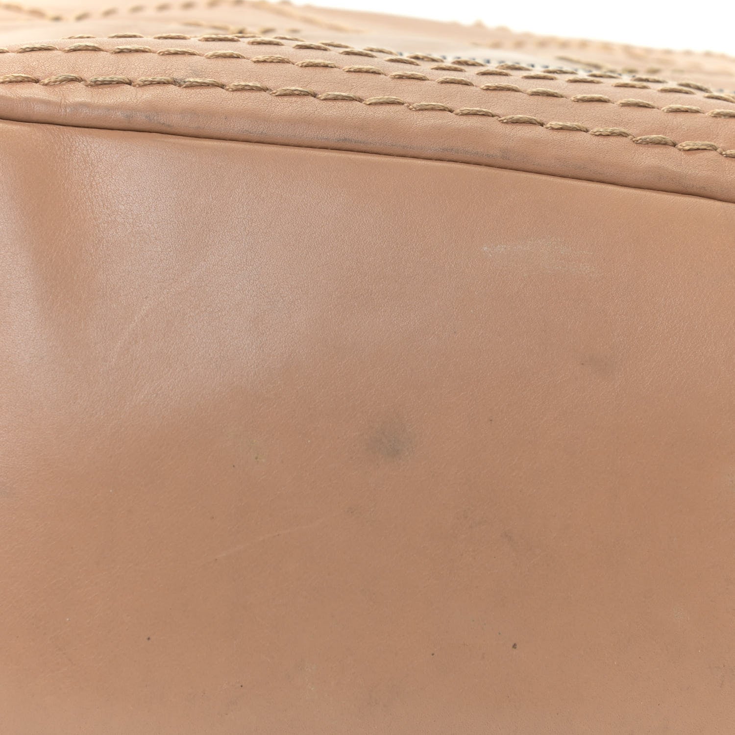 Chanel Lambskin Stitched Expandable Tote Beige 13 of 16