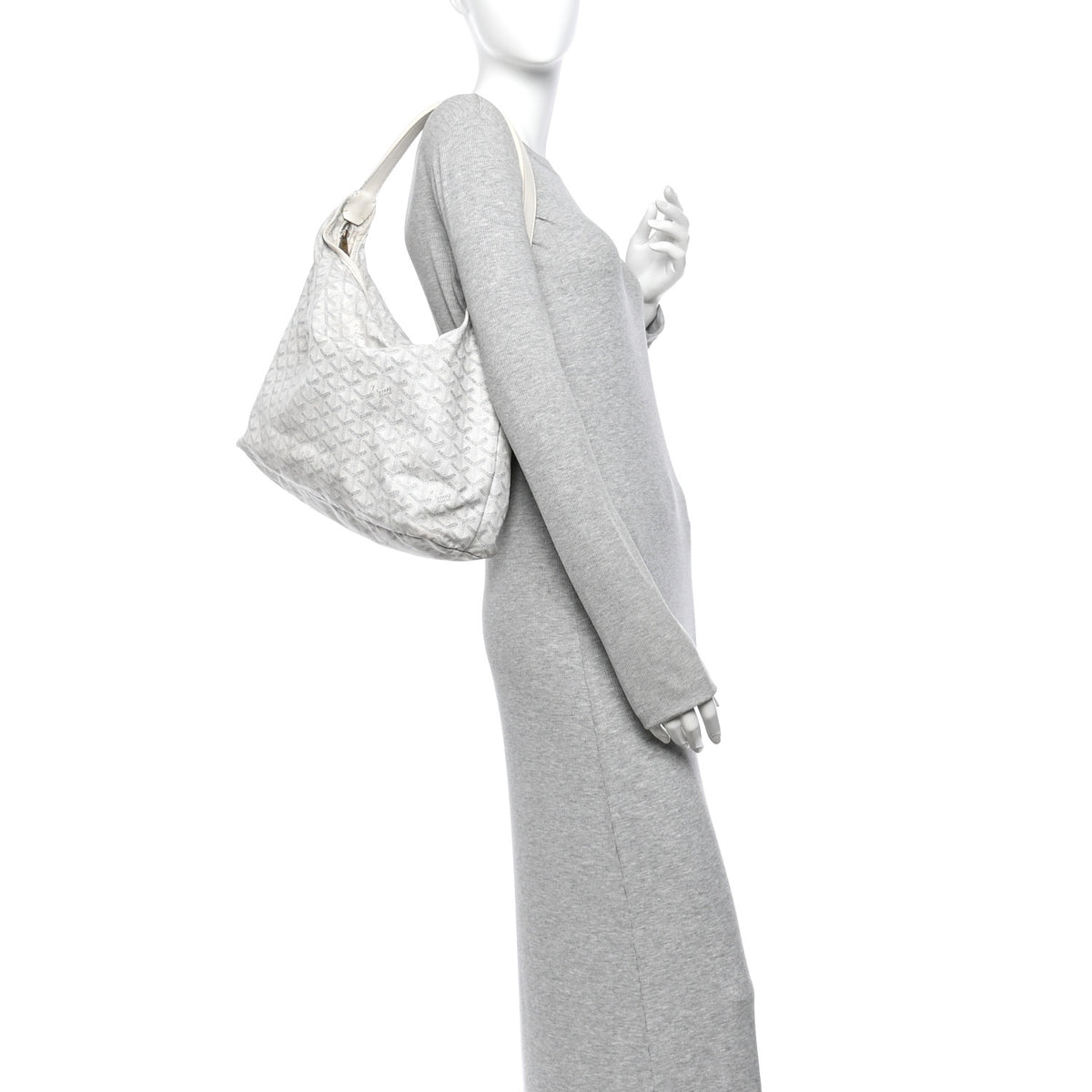 Goyardine Boheme Hobo White