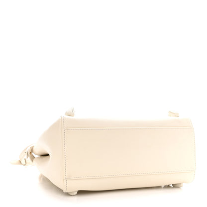 Fendi Nappa Rosebud Mini Peekaboo Iconic Satchel Bianco 4 of 9