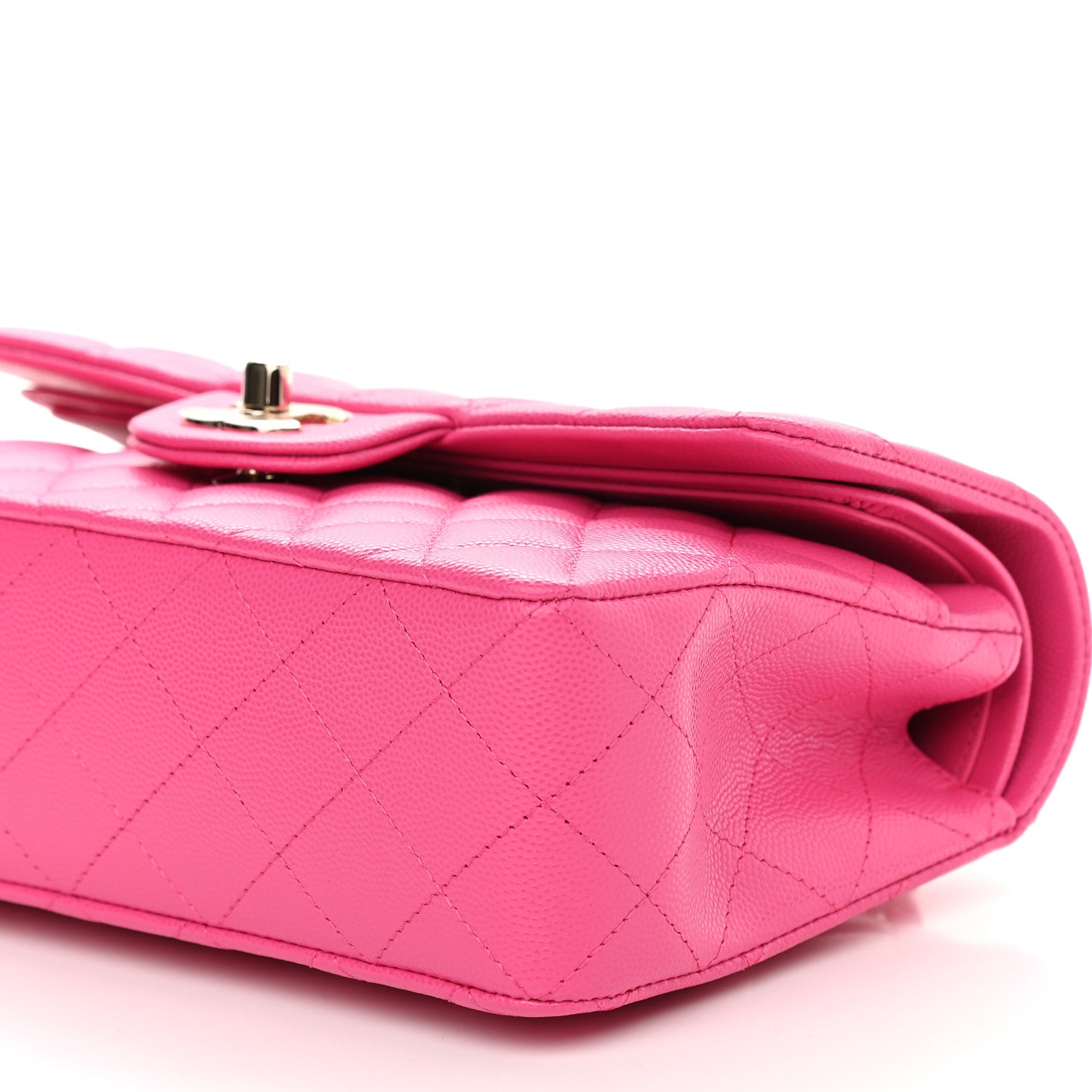 Chanel Caviar Quilted Small Double Flap Dark Pink 8 of 8