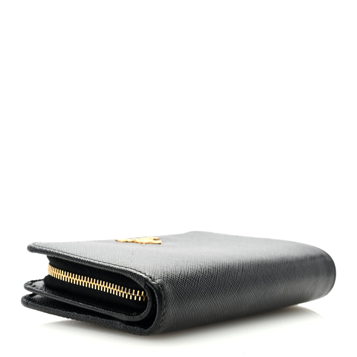 Saffiano Compact Wallet Black