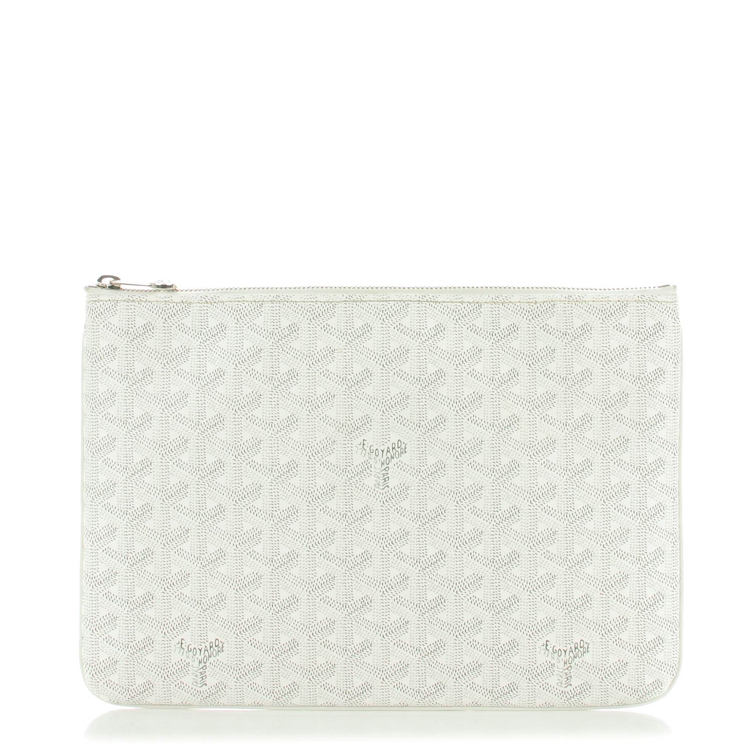Goyard Goyardine Senat Pochette MM White 1 of 7